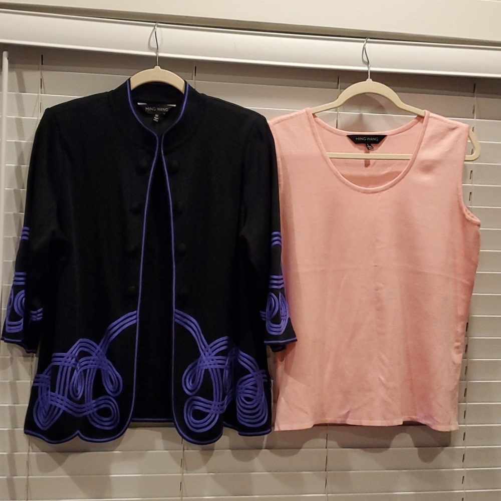 Ming Wang jacket size OX and top size L